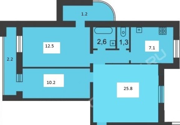 Купить 3-комнатную квартиру